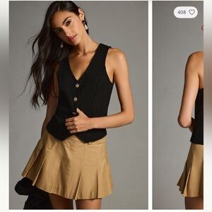 NWOT Porridge Aila button front vest xxs